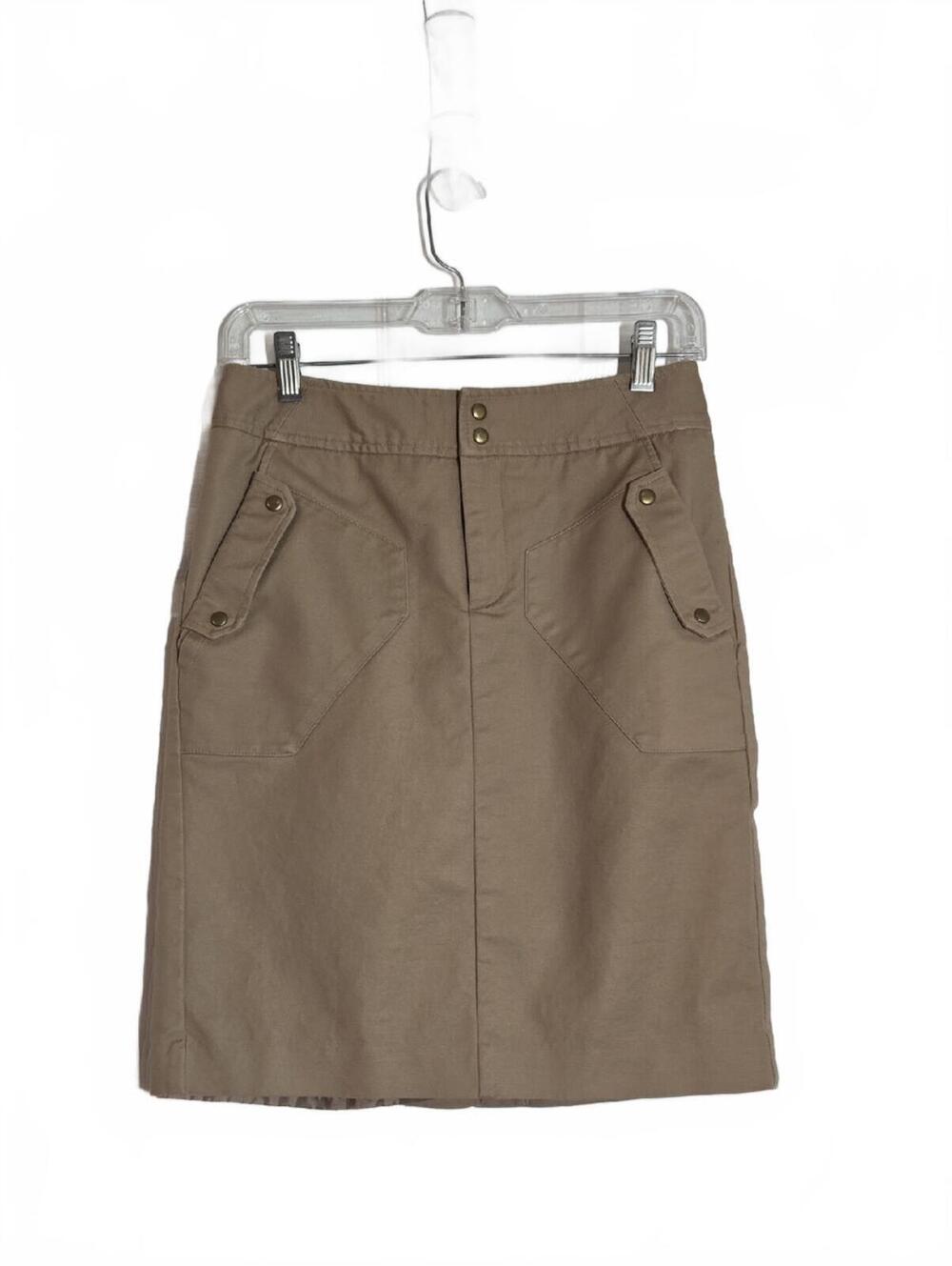 Worthington Khaki Tan Utility Mini Skirt Size 4